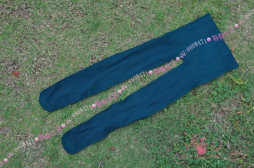 精彩系列脚尖加厚连裤袜（绿色） 静静丝语丝袜美女图片